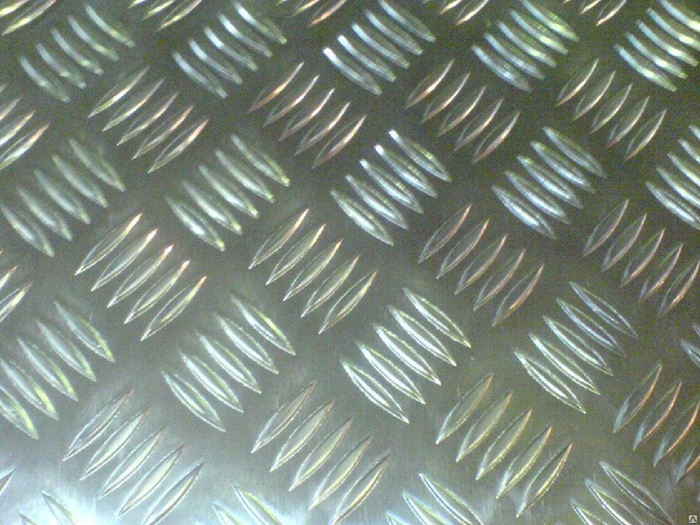 Лист алюминиевый рифленый 1,5х1200х3000 мм 1105АНР ТУ1-801-20-2008 Квинтет