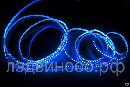 Светодиодная лента LEDcraft SMD 3528 60 диодов на метр IP 33 синий