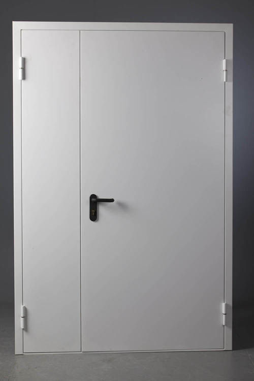 Дверь металлическая противопожарная EI60 двустворчатая , правая, 2070*1360