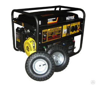 Генератор бензиновый DY6500LX, с колесами и аккумулятором Huter 5 кВт 230 В #1