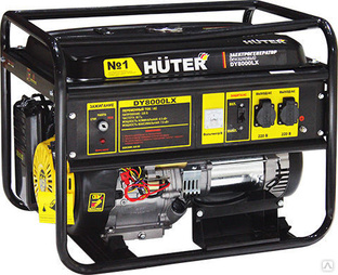 Генератор бензиновый DY8000LX Huter 6,5 кВт 230 В с электростартером #1