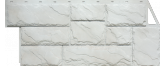 Фасадная панель FineBer Камень крупный 1080х453 мелованный белый