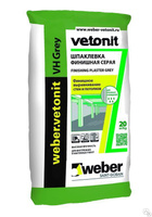 Шпатлёвка Weber Vetonit VH серая 20 кг