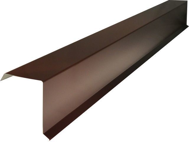 Карнизная планка ПК-208 100х70мм 2,5м цвет коричневый шоколад RAL8017