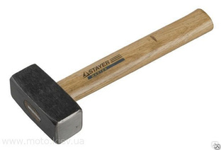 Кувалда 7000г, кованая головка, деревянная ручка 