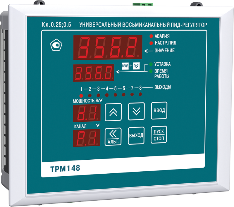 Восьмиканальный ПИД-регулятор с RS-485 ОВЕН ТРМ148