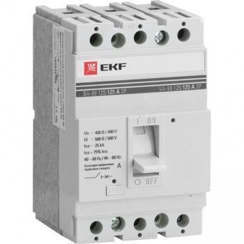 Автоматический выключатель ВА-99 125/25А 3P EKF PROxima