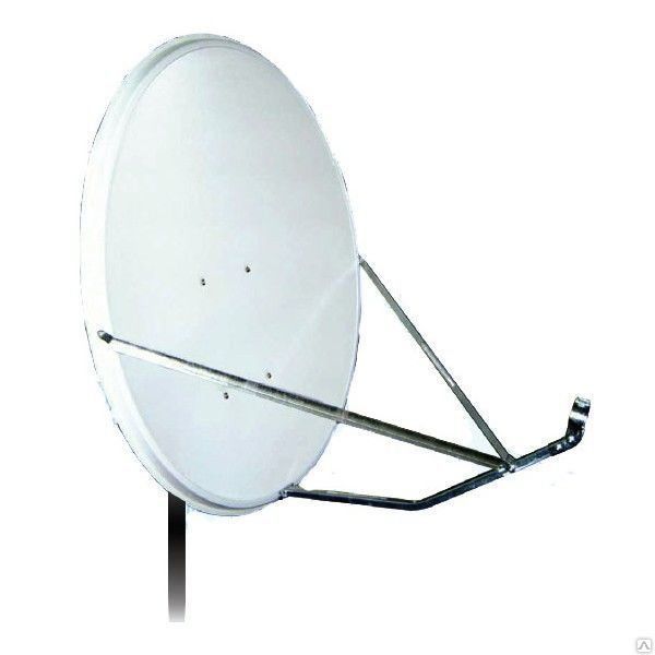 Антенна спутниковая офсетная АУМ CTB-0.8-1.1 0.7 St с кронштейном Supral
