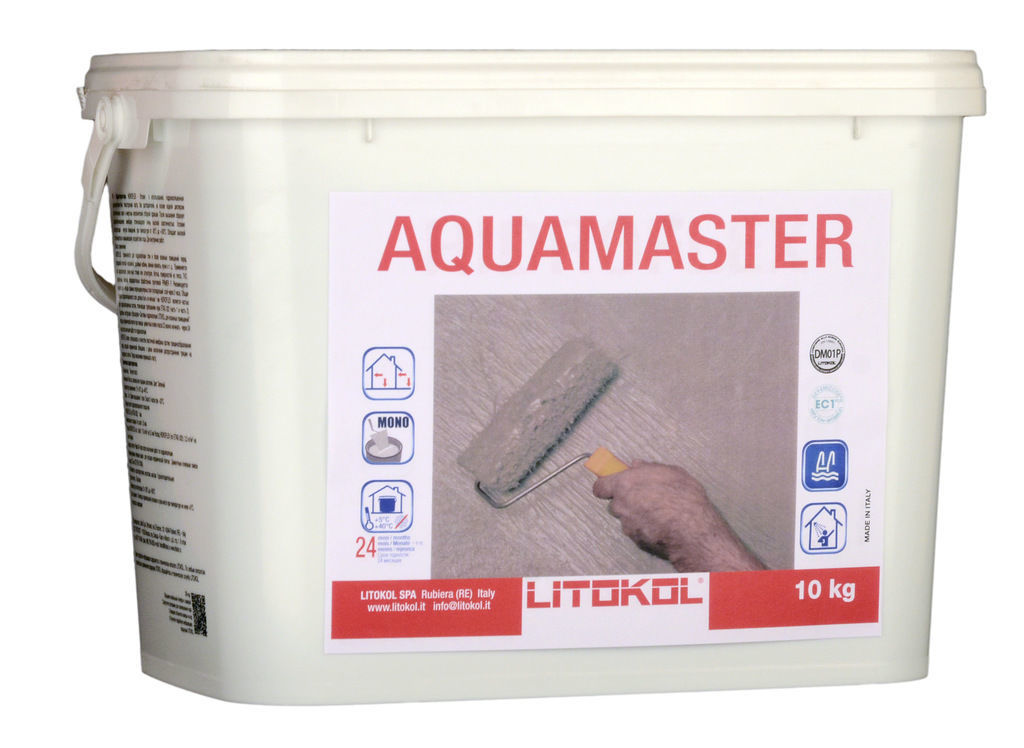 Гидроизоляция однокомпонентная эластичная Litokol Aquamaster 10 кг