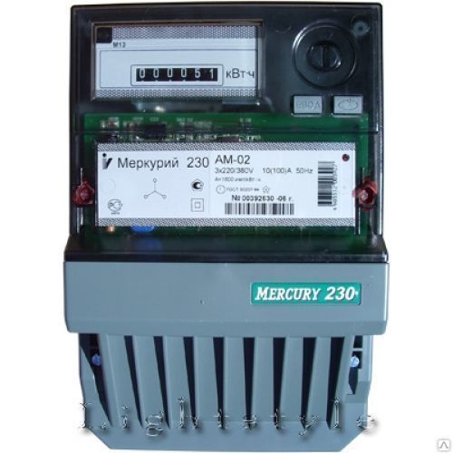 Счетчик электроэнергии Меркурий 230AМ-02 1,0 10-100А/380В