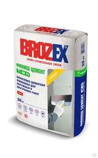 Шпаклевка BrozEx WR 75 Финиш Цемент 4 кг, белый 