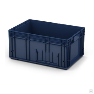 Ящик пластиковый R-KLT 6429/RL-KLT 6280 594х396х280 мм, синий/голубой #1
