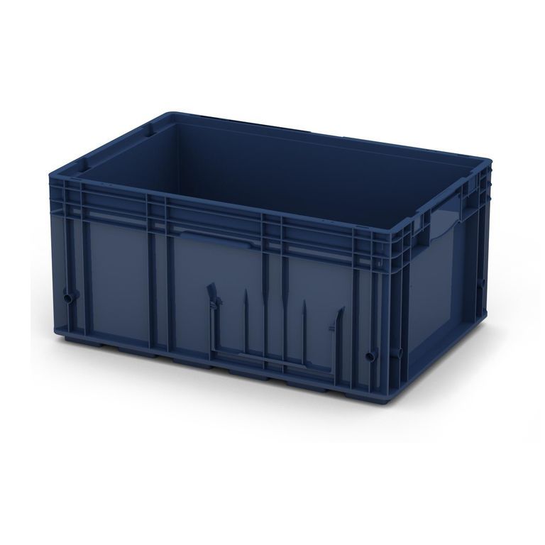 Ящик пластиковый R-KLT 6429/RL-KLT 6280 594х396х280 мм, синий/голубой