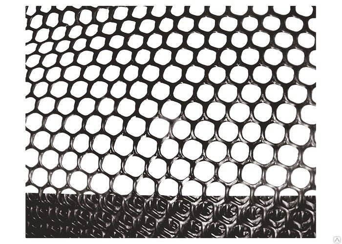 Сетка газонная в рулоне 1,6 х 30 м ячейка 9 х 9 мм черная Россия
