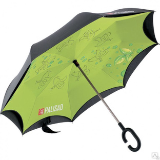 Зонт-трость обратного сложения, эргономичная рукоятка с покрытием Soft Touc