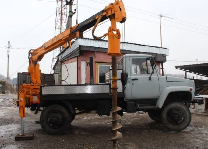Услуги грузового автомобиля ГАЗ 33081 манипулятор-ямобур