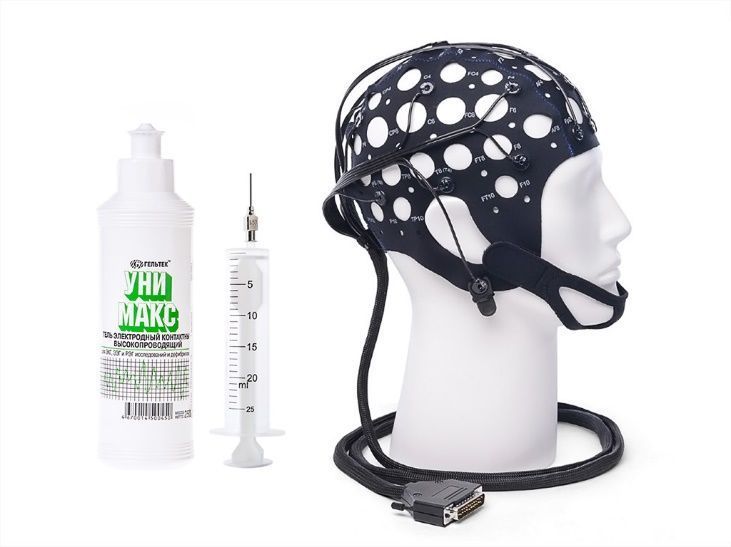 Шлем для ЭЭГ MCScap-NC21 с чашечными электродами и разъемом DB25M