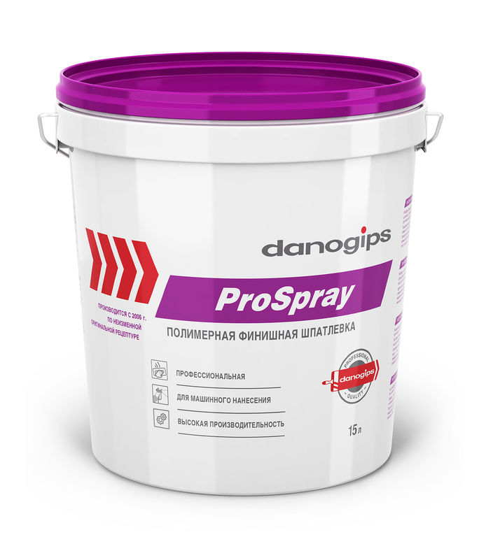 Шпатлевка DANOGIPS ProSpray (ПроСпрей) 25 кг /15 л