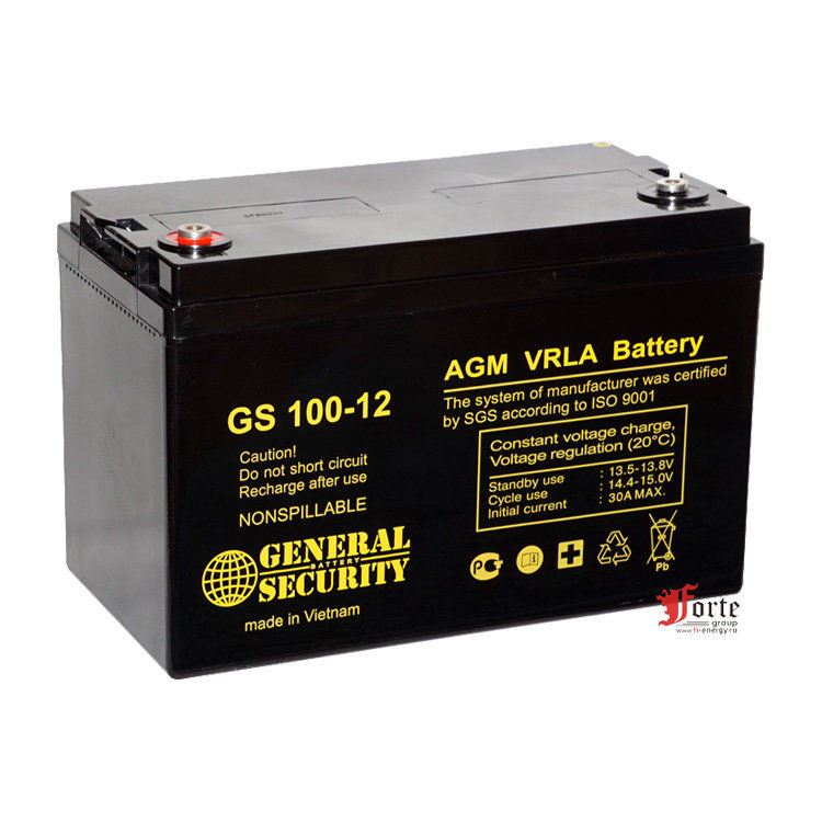 Аккумулятор GS 100-12 KL для промышленных целей