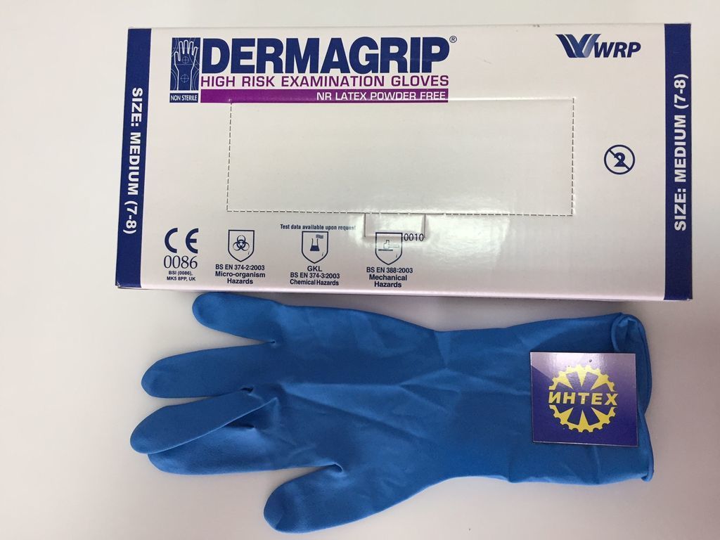 Перчатки хай риск. Перчатки Dermagrip High risk examination Gloves. Перчатки латексные"Dermagrip" m 25пар/250. Перчатки (Dermagrip High risk см. н/ст, латексн., неопудрен. S 6,5 ) ВРП-Малайзия.