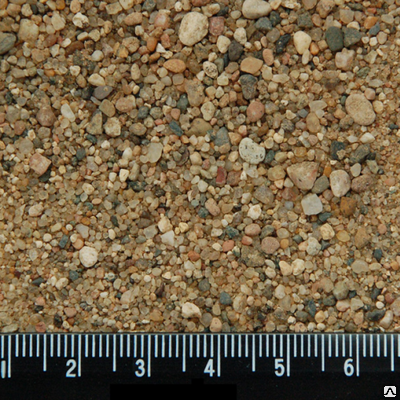 Песок для устройства фундаментной подушки фракции 3-10 мм
