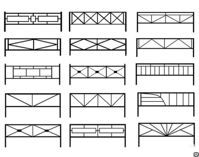 Оградки своими руками из металлопрофиля чертежи и фото