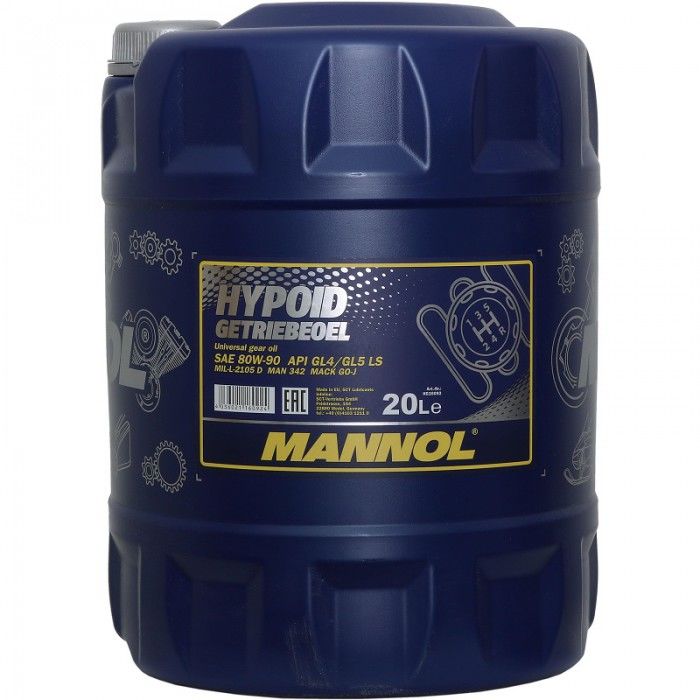 Масло трансмиссионное Mannol Hypoid Getriebeoel 80w-90 GL-5 20л