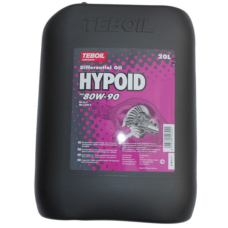 Масло трансмиссионное Teboil Hypoid 80w90 GL-5 20л синтетическое