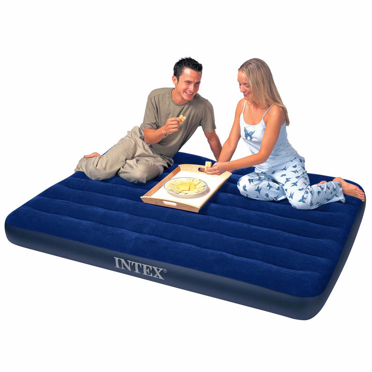 Надувной матрас intex 64756 classic downy airbed fiber tech 76х191х25 см