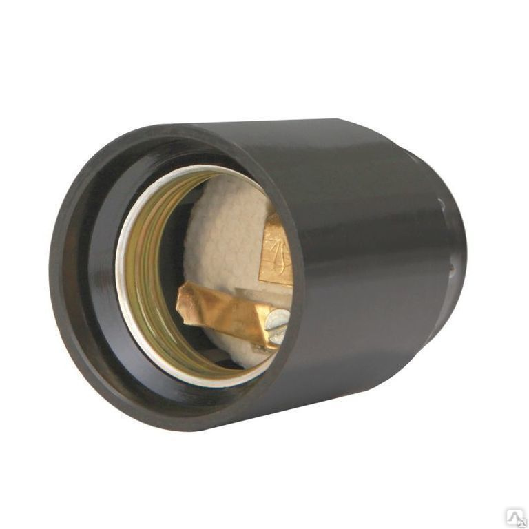 Патрон термостойкий Е14 резьбовой пластик с кольцом белый TDM SQ0335 ...