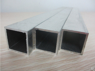 Труба квадратная алюминиевая 25х25х2,0мм (2м) 