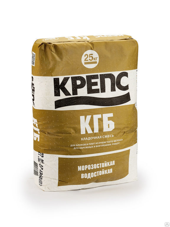 Кладочная смесь КГБ для газобетона 25 кг