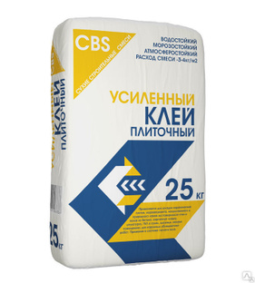 Клей для керамогранита и натурального камня "CBS" (усиленный+) 25 кг 