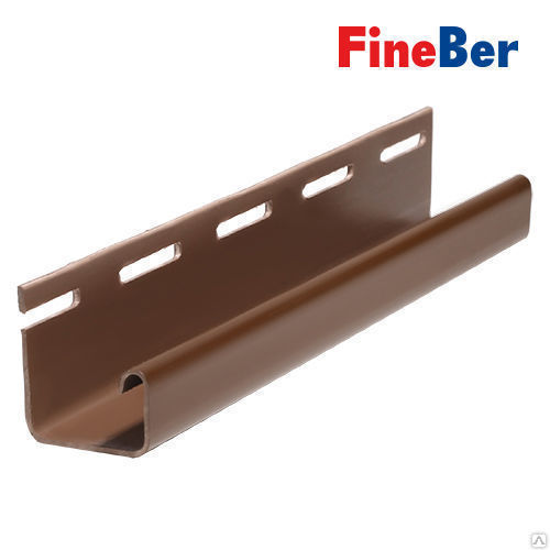 J-профиль для фасадной панели FineBer коричневый Fineber