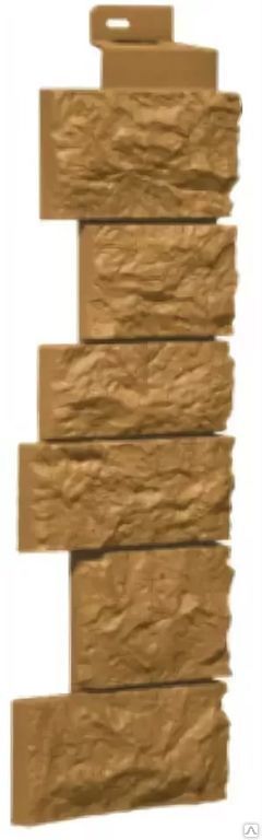 Угол для фасданых панелей камень крупный песочный Fineber