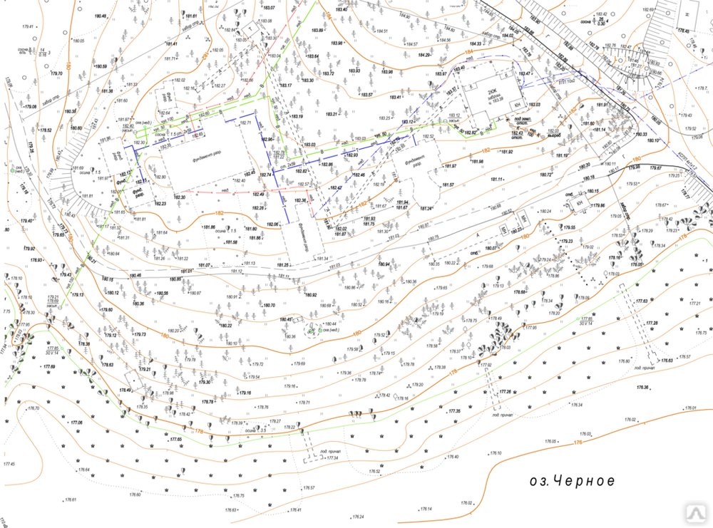 Геодезическая съемка земельного участка, под ключ, цена от 150 до 220 ...