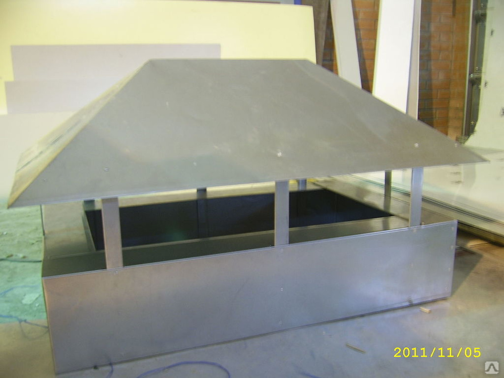 Зонт на трубу (дымник) 550х550 мм, цена в Самаре от компании ПрофМетГрупп