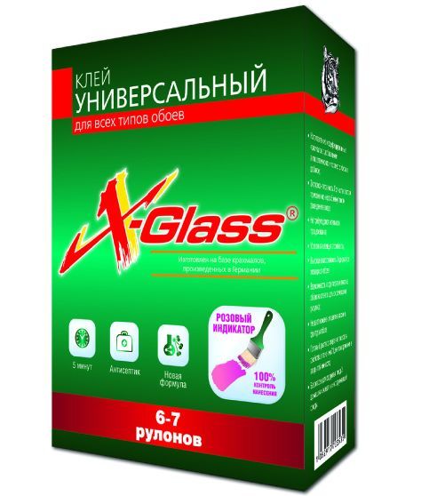 Клей для всех типов обоев X-Glass универсальный 200гр.