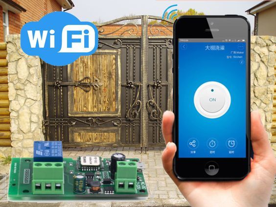 Переключатель Sonoff Wi-Fi толчковый 5-12 вольт (IOS и Android)