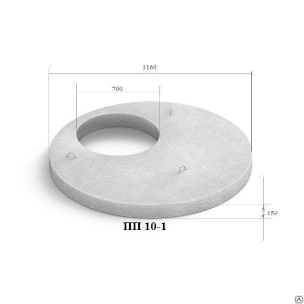 Плита перекрытия кцп1 10 1