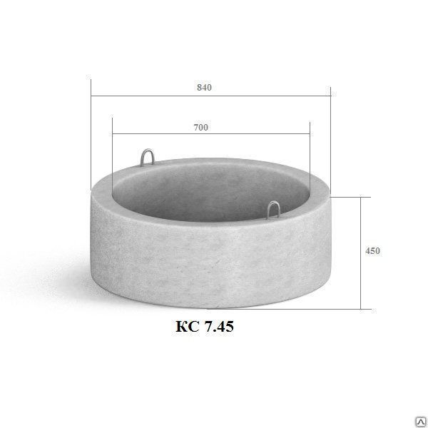 ЖБИ кольцо бетонное КС 7.45 ГОСТ (2) 2