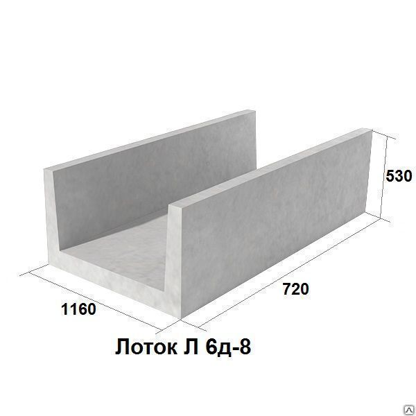 Бетонный лоток: особенности конструкции