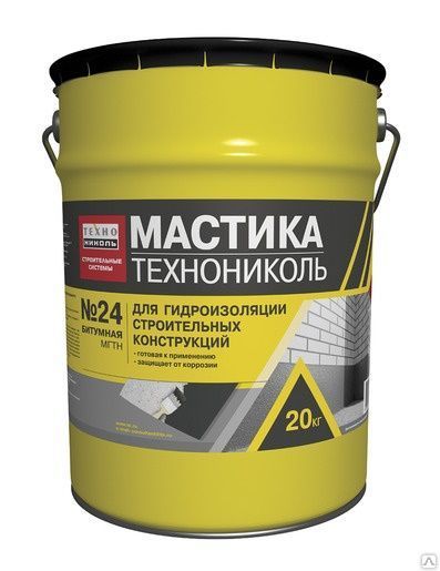 Мастика гидроизоляционная ТЕХНОНИКОЛЬ №24 МГТН 20 кг