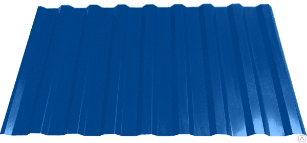 Профлист С-21 0,65 мм ПОЛИЭСТЕР RAL5005 Сигнальный синий