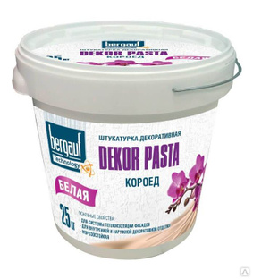 Штукатурка Bergauf Dekor Pasta, 25 кг (короед) 