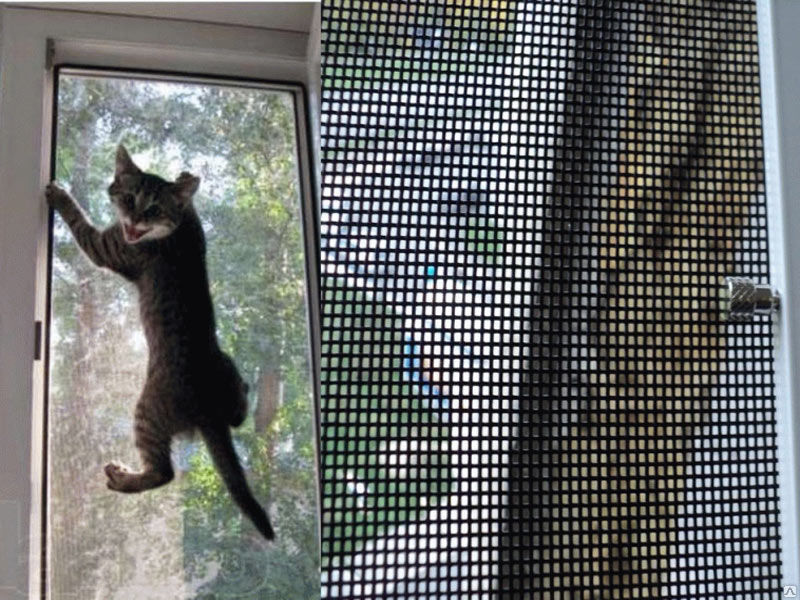 Сетка на окно для кошки