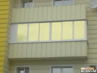 Тонировка балконов, большой выбор тонирующей пленки, солнцезащита балкона