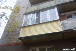 Балконы без выноса, профиль Grain 58 трехкамерный