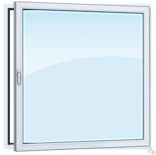 Пластиковое окно REHAU 900х900 одностворчатое, двухкамерное под ключ