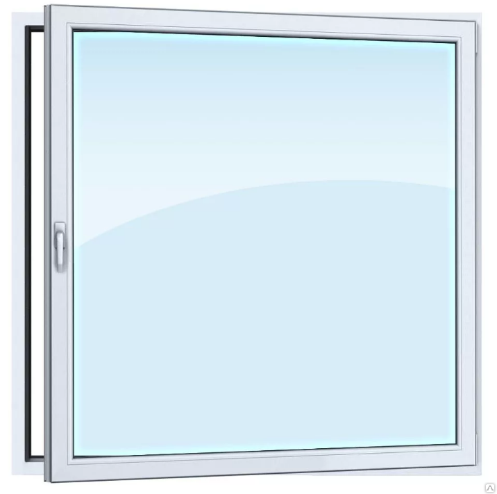 Пластиковое окно Tecoline 900х900 одностворчатое, двухкамерное под ключ